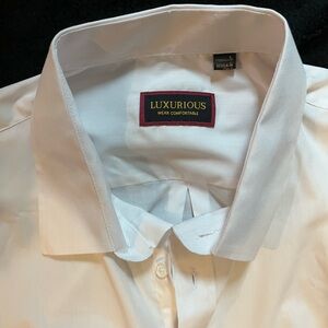 Men’s white button down dress shirt